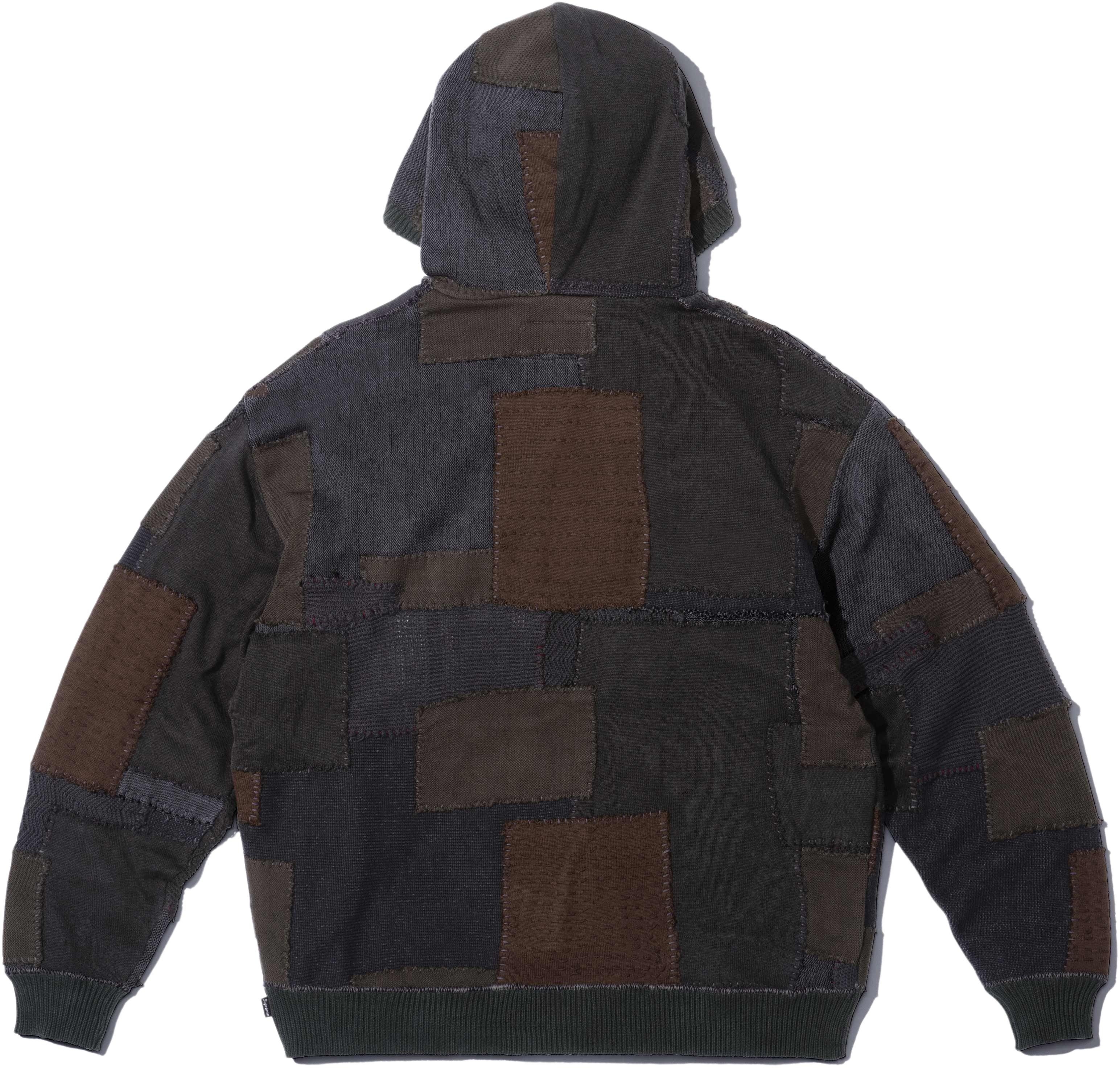 Supreme®/blackmeans Patchwork Zip Up Hooded Sweater view 2